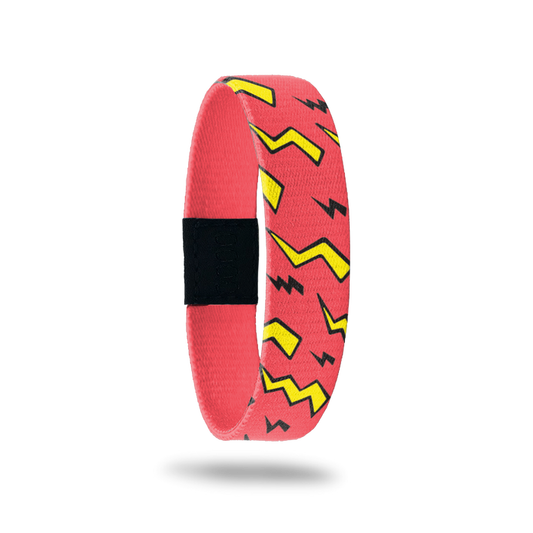 Better Days Ahead-Sold Out - Singles-ZOX - This item is sold out and will not be restocked. Bright red with yellow and black lightning bolts all over. Inside is solid red and says Better Days Ahead.