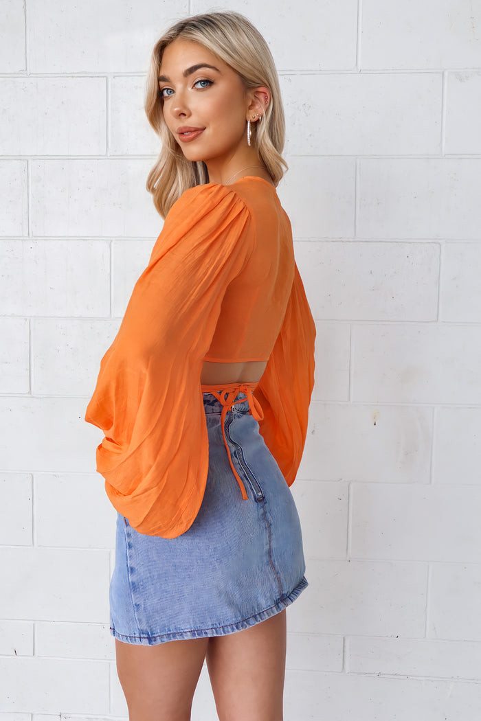 Bianca Top - Orange - Runway Goddess