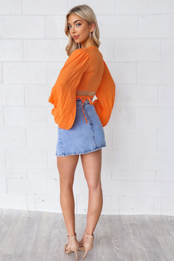 Bianca Top - Orange - Runway Goddess