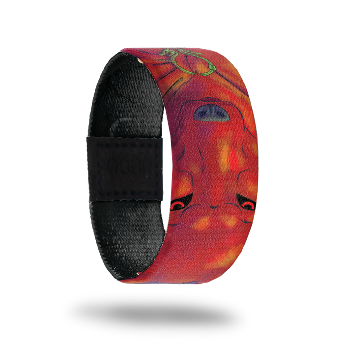 Big Bad Red-Sold Out-ZOX - This item is sold out and will not be restocked. Bright read with a fine line drawing of a wolf and glowing red eyes. Inside is solid black and reads Big Bad Red.