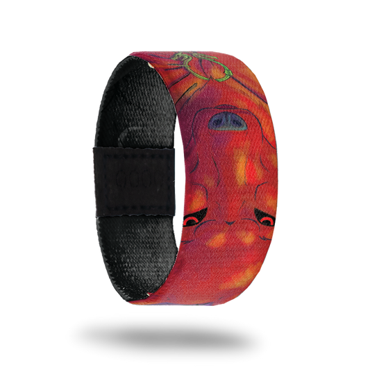 Big Bad Red-Sold Out-ZOX - This item is sold out and will not be restocked. Bright read with a fine line drawing of a wolf and glowing red eyes. Inside is solid black and reads Big Bad Red.
