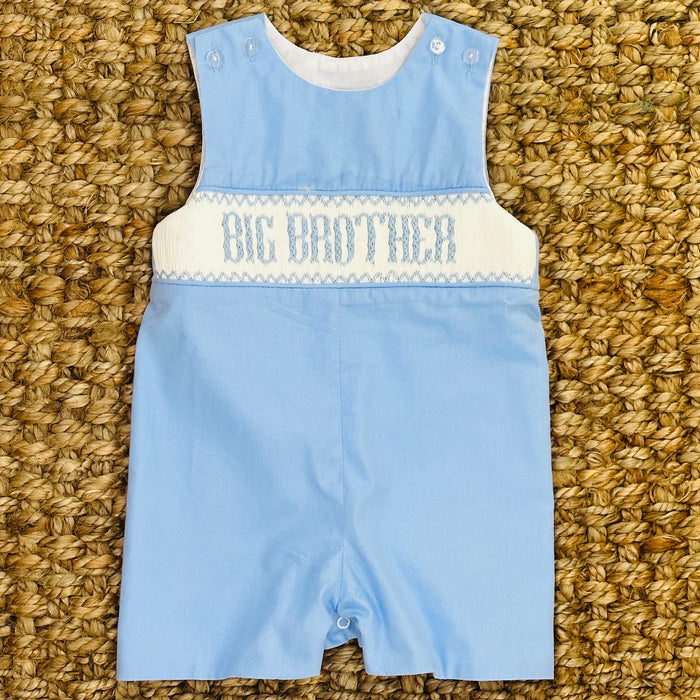 Big Brother Smocked Blue Jon Jon