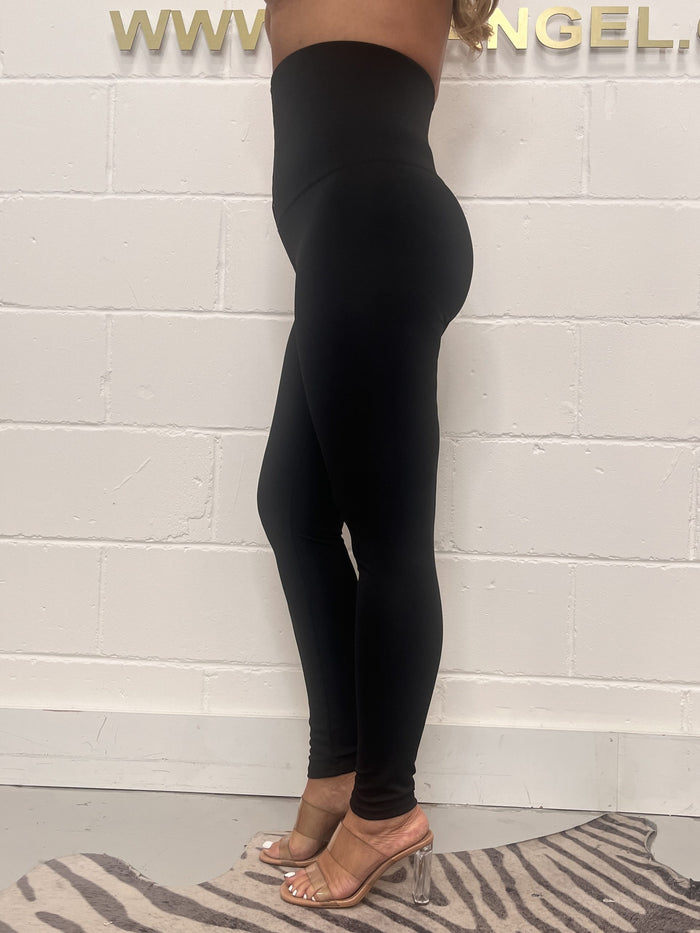 Black High Waisted Corset Leggings
