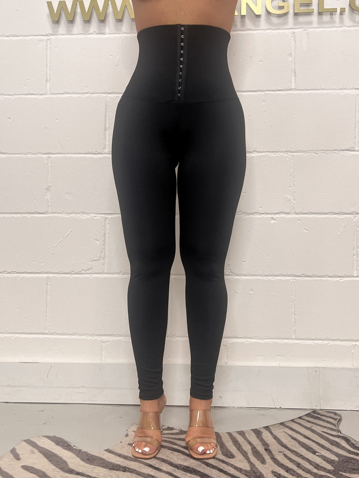 Black High Waisted Corset Leggings