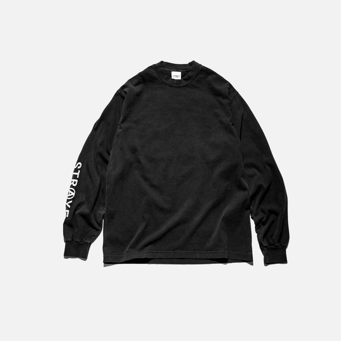 BLAZE L/S - WASHED BLACK | FRONT VIEW