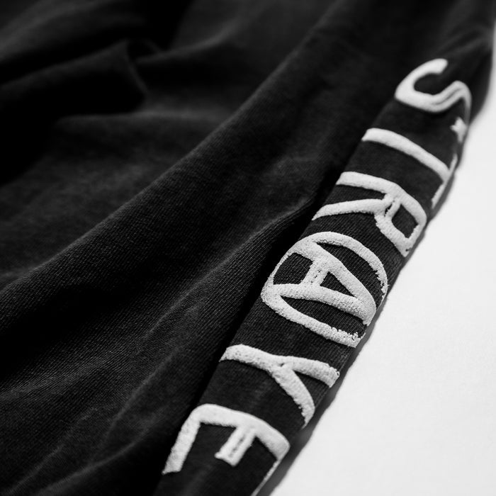 BLAZE L/S - WASHED BLACK | DETAIL VIEW
