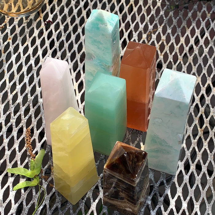 Blue Calcite Tower