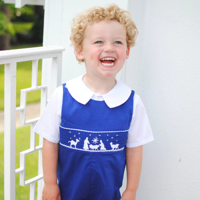 Blue Nativity Longall