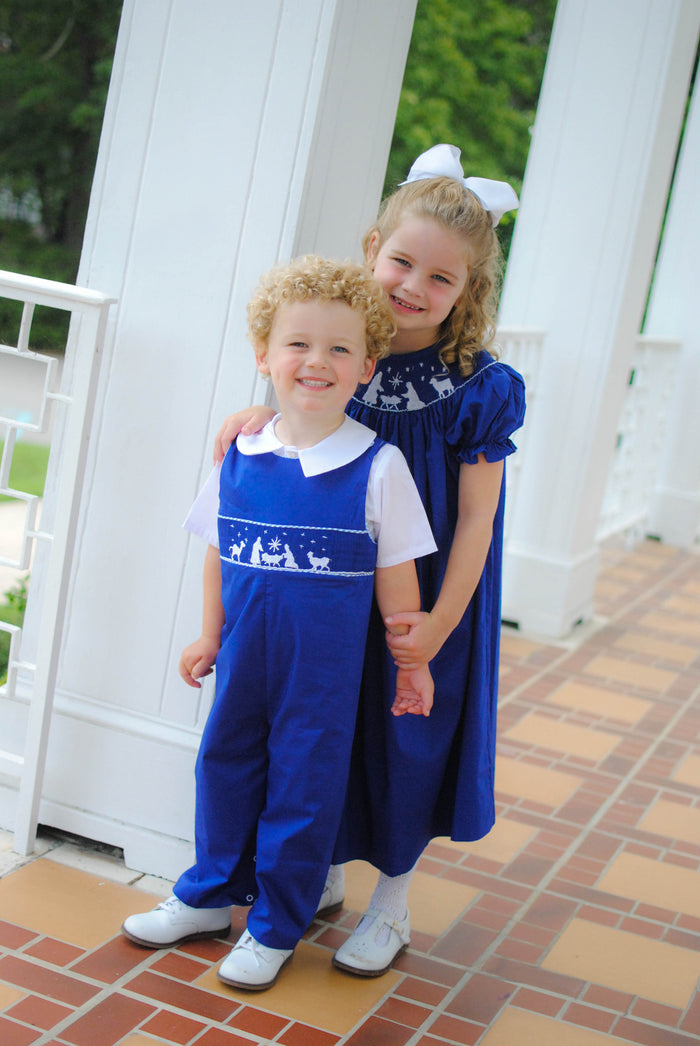 Blue Nativity Longall