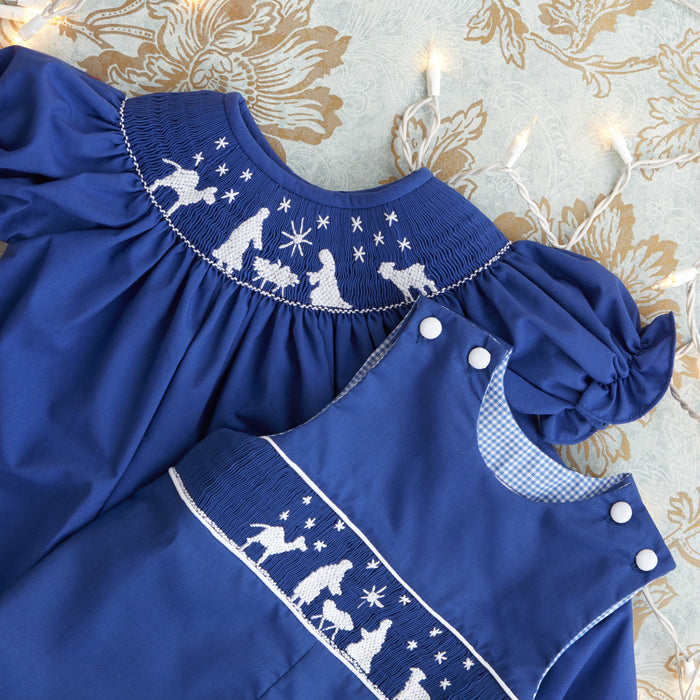 Blue Nativity Longall