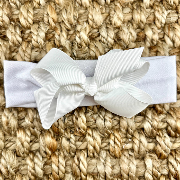 Bow Headband on Soft Stretchy Fabric