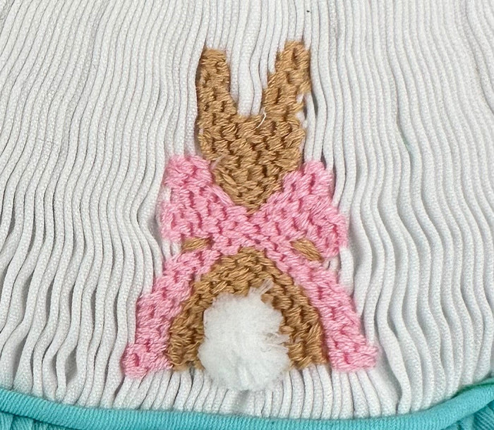 Bunny & Bow Romper in Mint