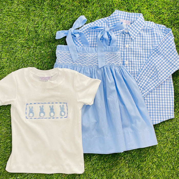 Bunny Smocked Knit Shirt