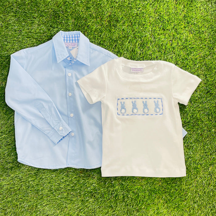 Bunny Smocked Knit Shirt
