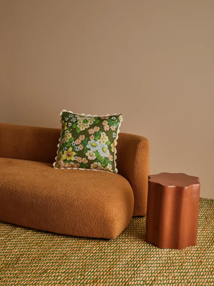 BUTTERCUP OLIVE CUSHION - 50cm from Bonnie and Neil