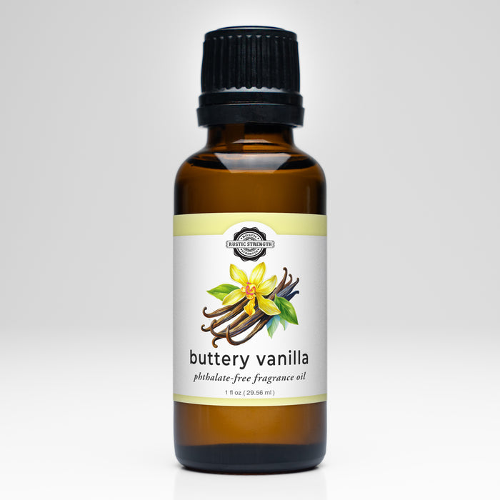 Rustic Strength - Phthalate-Free Fragrance Oil | 1oz Amber Glass Vial | Buttery Vanilla