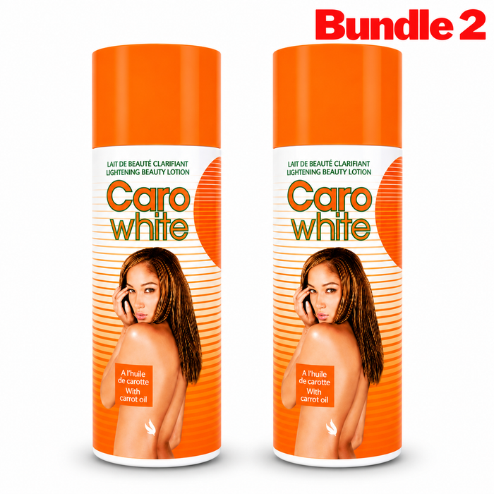 Caro White Lotion in a branded bottle, hydrating body lotion formulated to moisturize and nourish the skin while promoting a soft, smooth, and radiant-looking complexion.