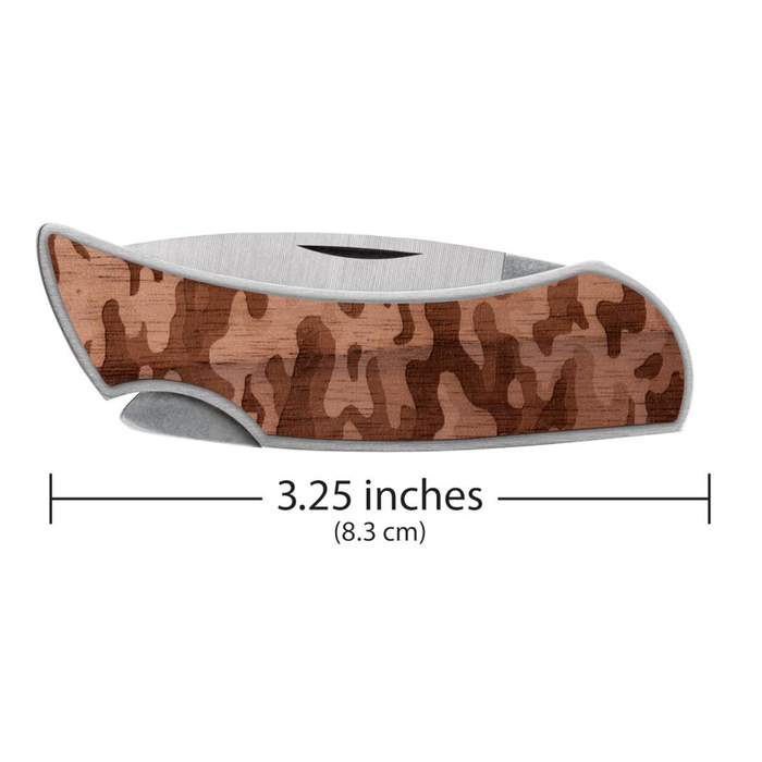 CASE KNIVES WOODCHCK BRUSHED SS CAMO EXECUTIVE LOCKBACK