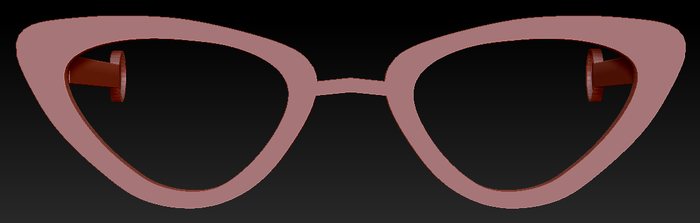 Cat Eye Glasses W/ Arms