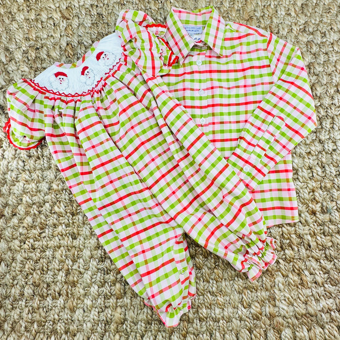 Christmas Boy's Plaid Shirt