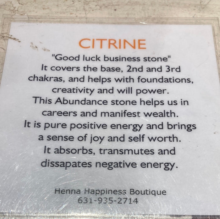 Citrine pendent
