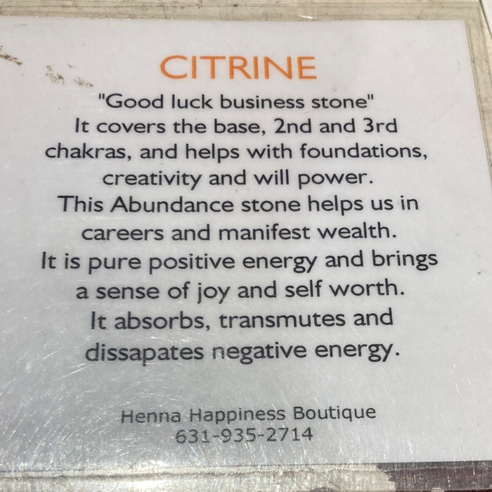 Citrine pendent