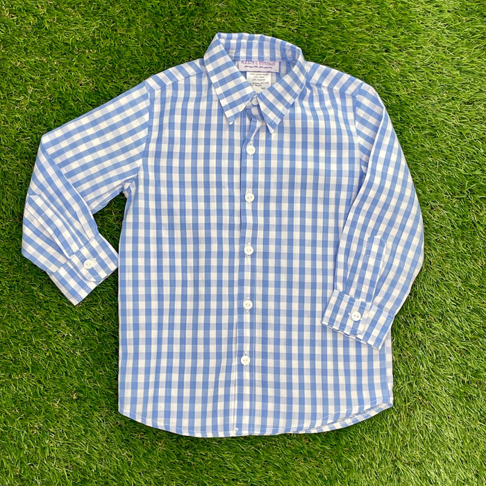 Classic Blue Gingham Oxford Shirt