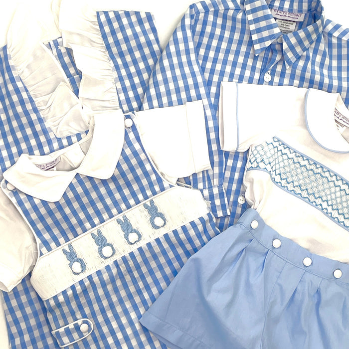 Classic Blue Gingham Oxford Shirt