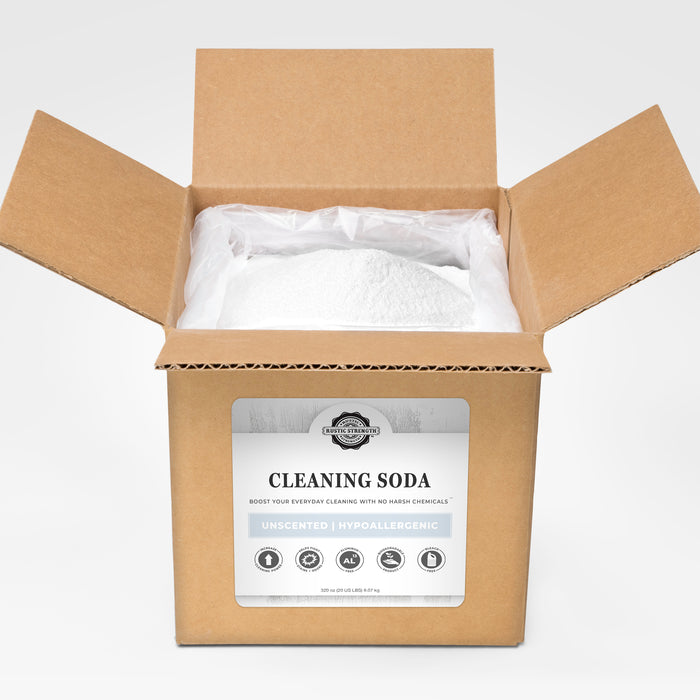 Rustic Strength - Cleaning Soda | 20LB Bag-in-Box | Unscented/Hypoallergenic