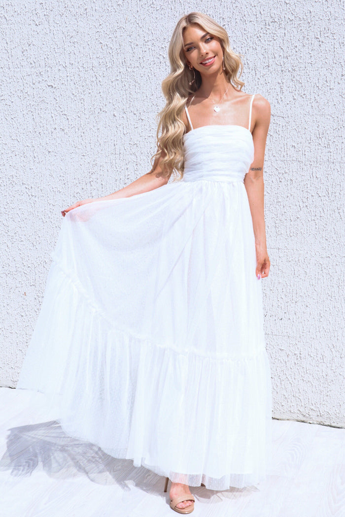 Cleo Tulle Maxi Dress - Runway Goddess