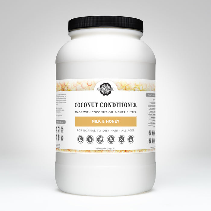 Rustic Strength, Coconut Conditioner, 128oz Plastic, Milk & Honey