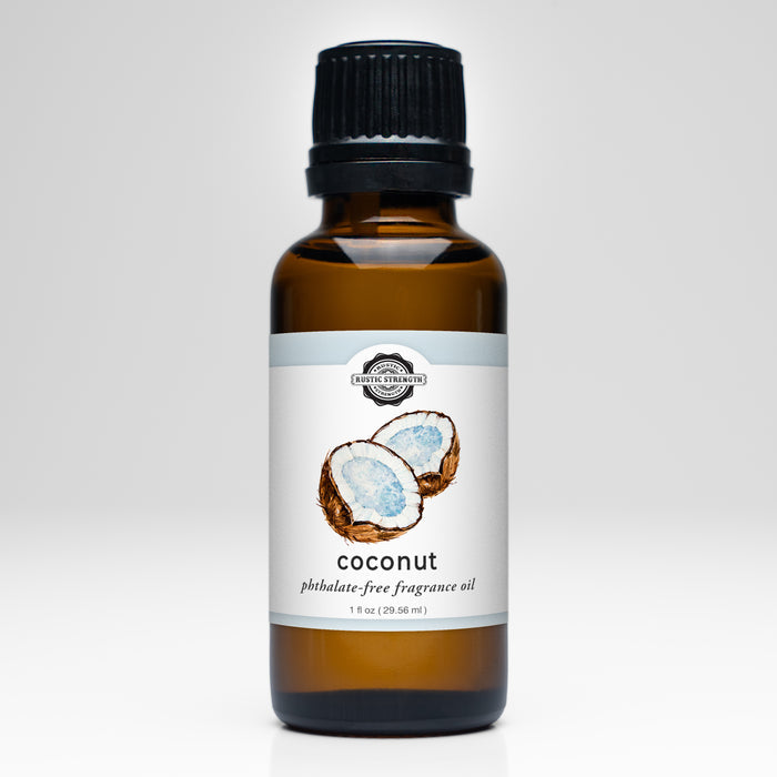 Rustic Strength - Phthalate-Free Fragrance Oil | 1oz Amber Glass Vial | Coconut