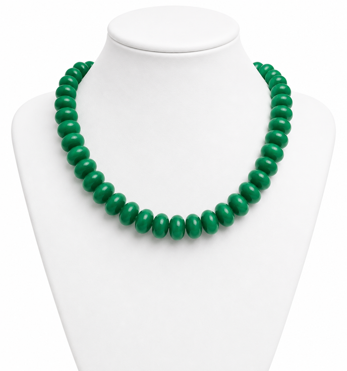 Come On Get Happy Solid Color Chunky Bead Necklace Collection
