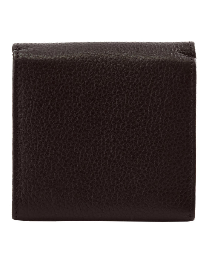 Kompaktowy portfel damski skórzany z ochroną RFID WINGS BLACK LEATHER COLLECTION