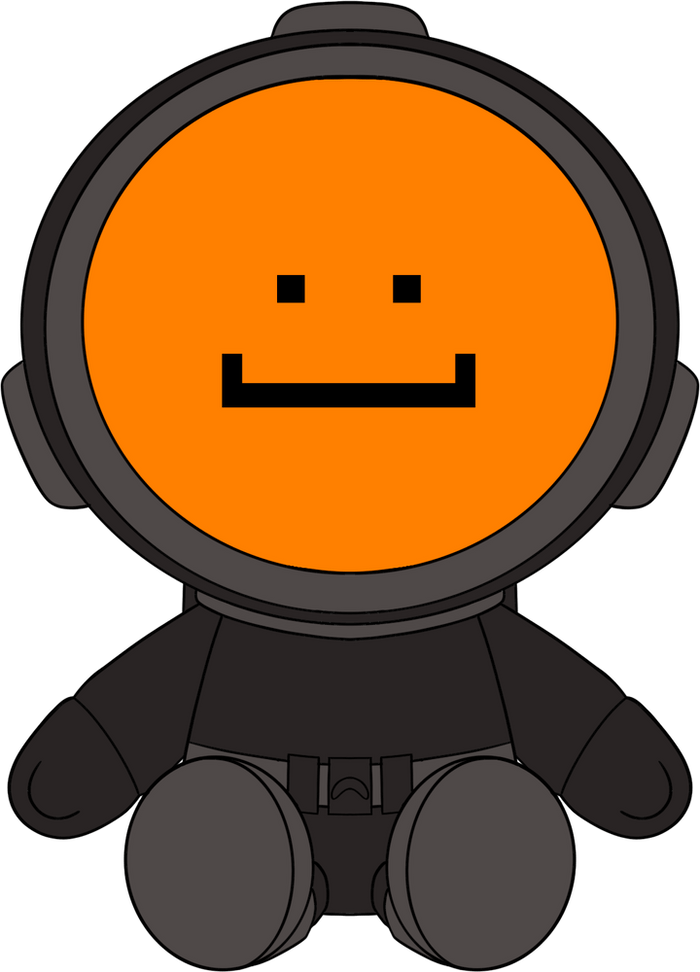 Content Warning Orange Plush (9in)