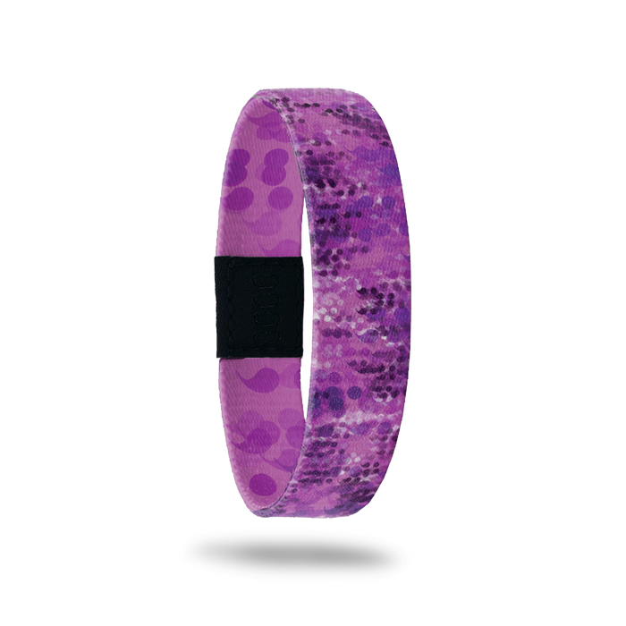 Outside Design of Continue: varying purple tones of semicolons overlaying each other
