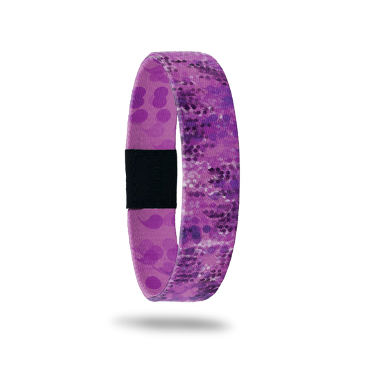 Outside Design of Continue: varying purple tones of semicolons overlaying each other