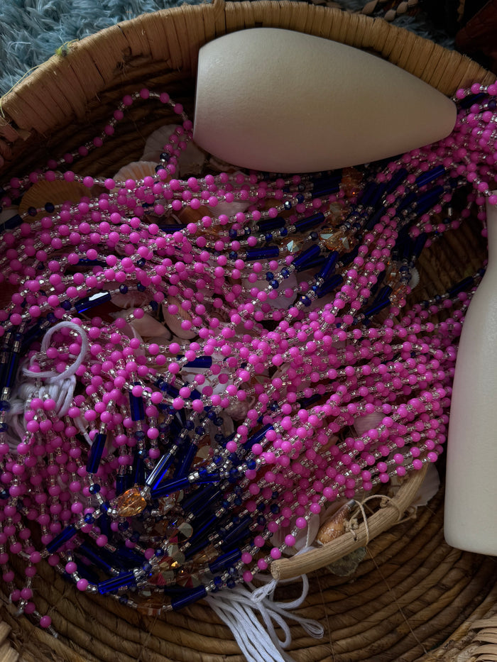 Crystal waist beads