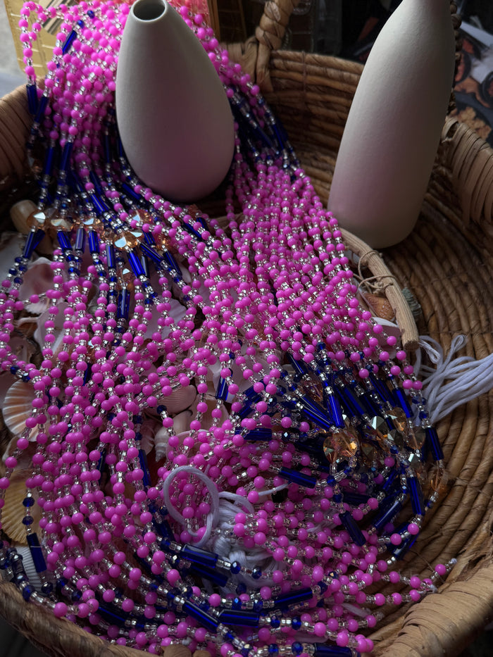 Crystal waist beads