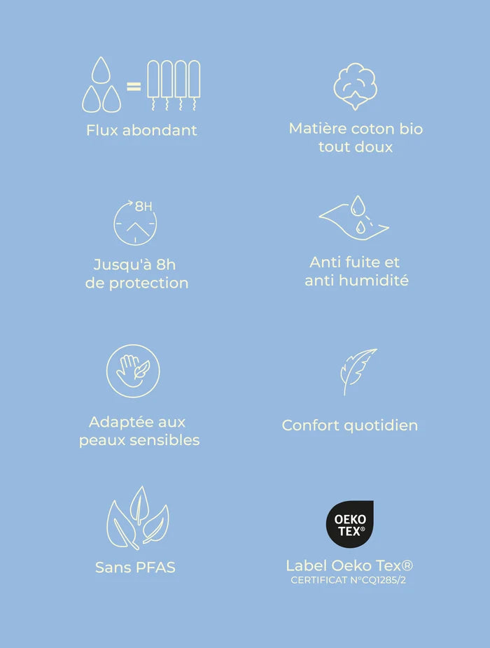 Culotte menstruelle coton Lyra pour ados