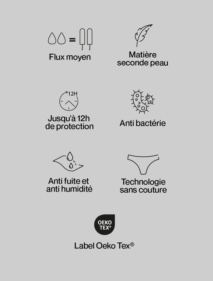 Culotte menstruelle Hébé pour ados