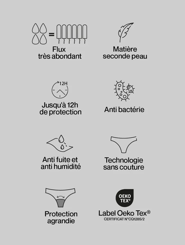 Culotte menstruelle microfibre Hécate