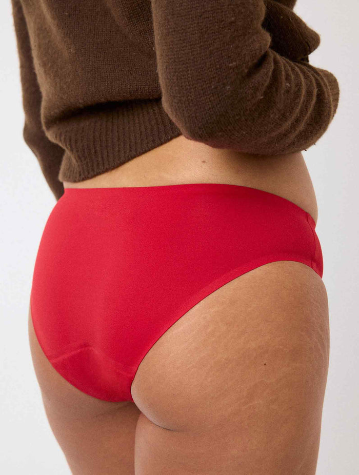 Culotte menstruelle microfibre Séléné - Les rouges