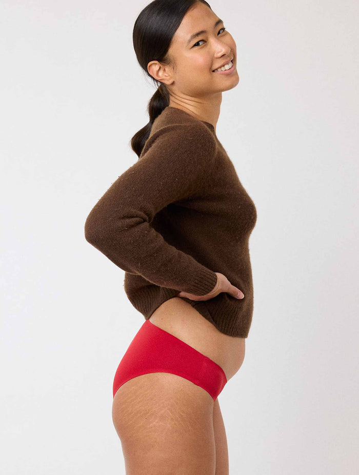 Culotte menstruelle microfibre Séléné - Les rouges