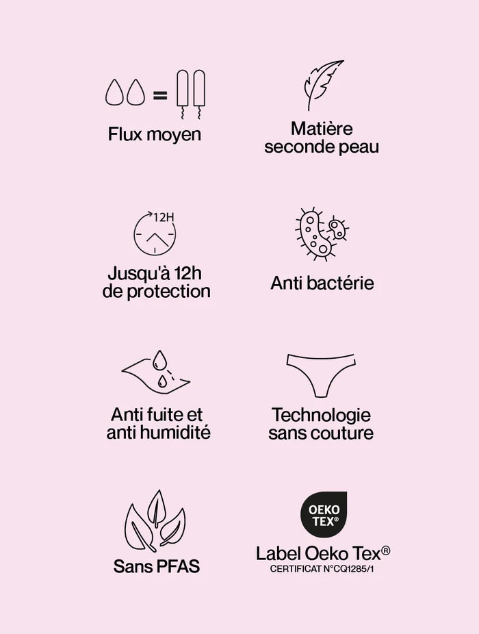 Culotte menstruelle microfibre Séléné