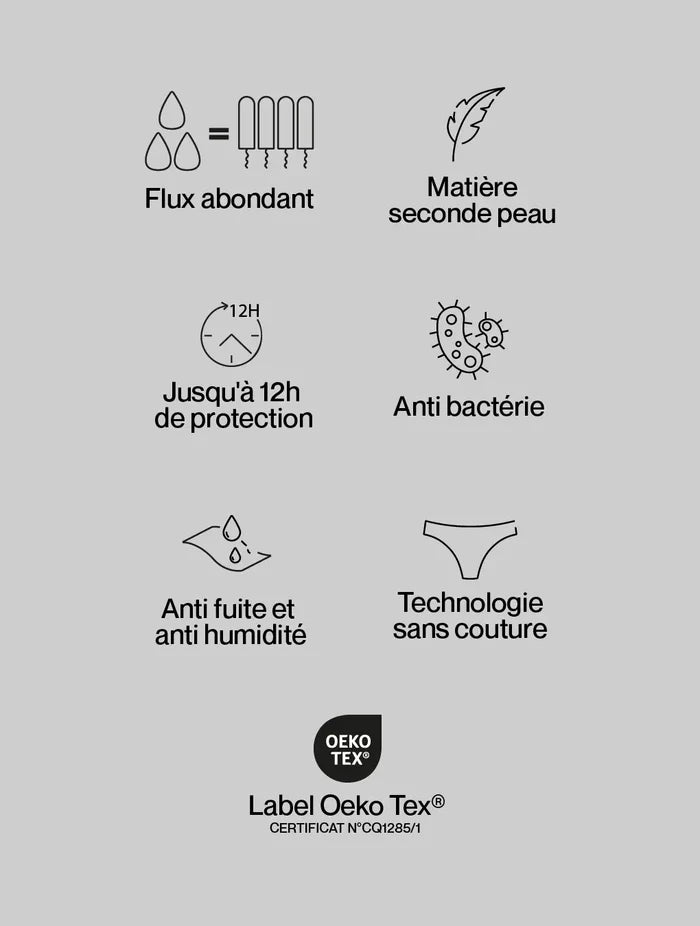 Culotte menstruelle Phébé pour ados