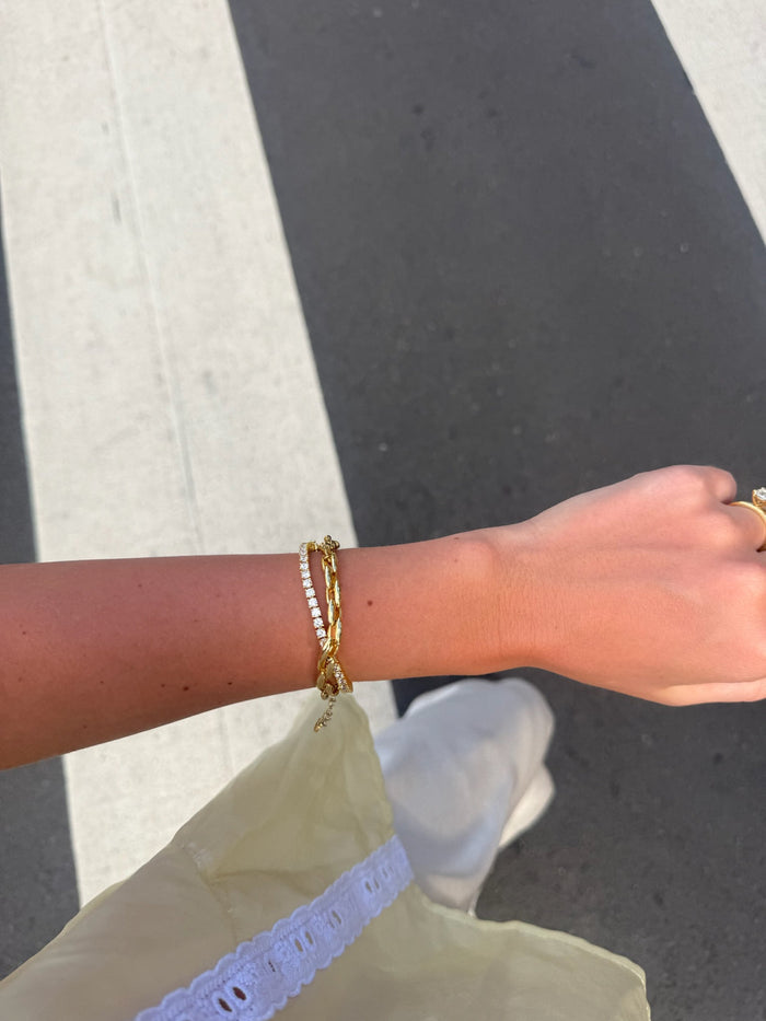 Dani Tennis Bracelet - Gold