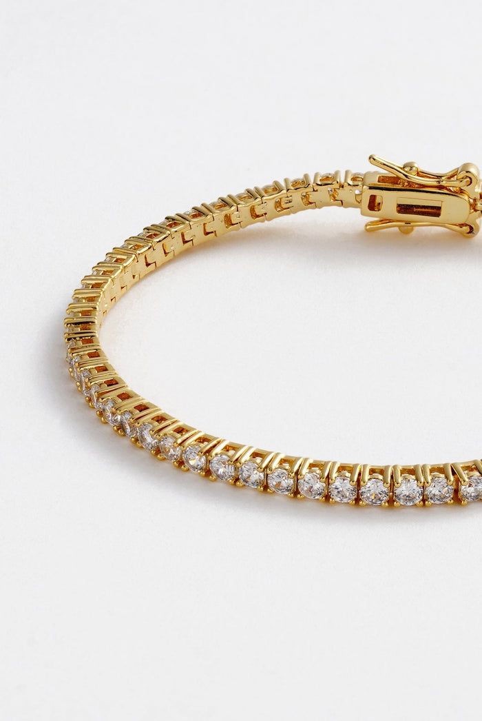 Dani Tennis Bracelet - Gold