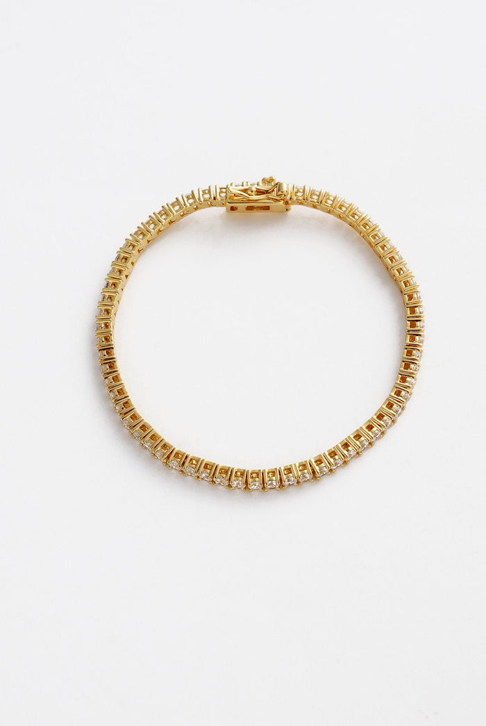 Dani Tennis Bracelet - Gold