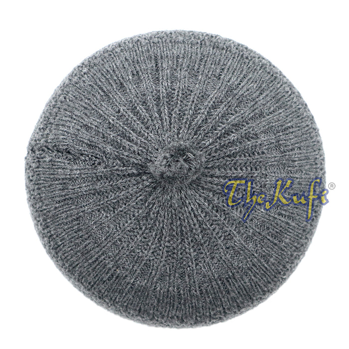 Dark Gray Turkish-Style Warm Stretchy Beanie Cap One-Size